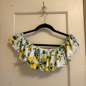 Cabana del sol off the shoulder bikini top